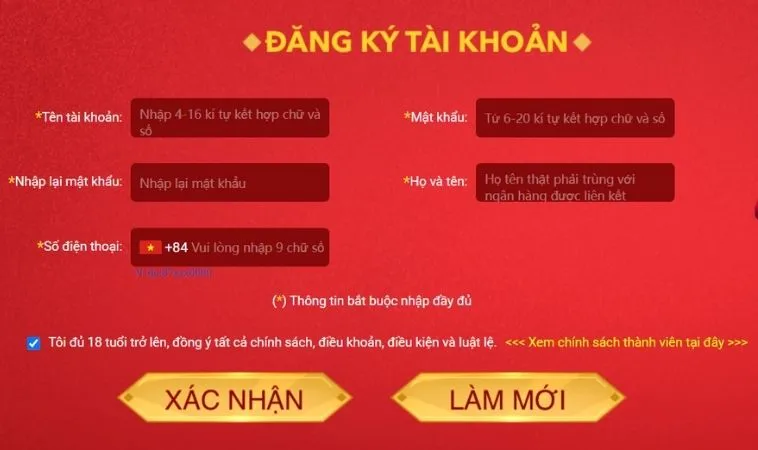 Đăng Ký Sodo6789 Nhận Ngay 100K Trải Nghiệm Miễn Phí 2 Giao diện đăng ký Sodo6789