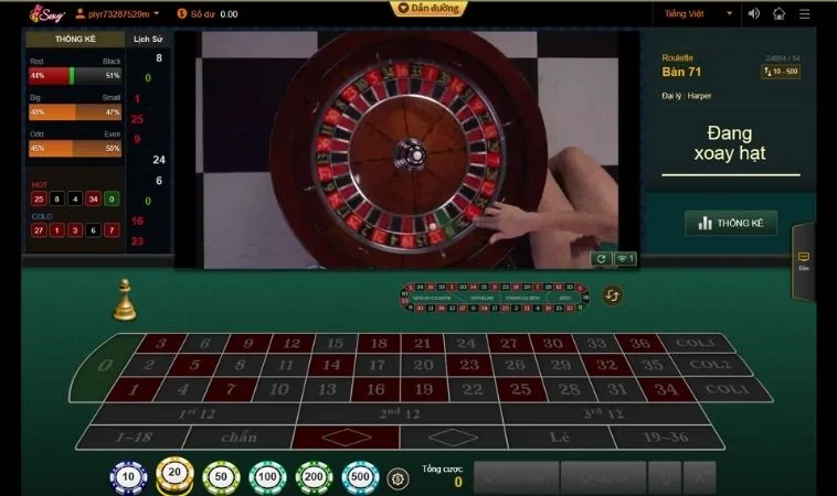 Bật Mí Cách Chơi Roulette Sodo6789 Bất Bại Từ Cao Thủ 2 Bàn cược Roulette Sodo6789